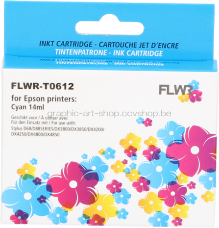 FLWR Epson T0612 cyaan