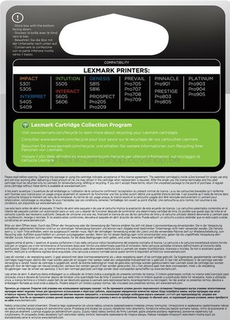 Lexmark 100XL geel