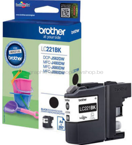 Brother LC-221BK zwart