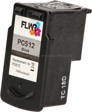 FLWR Canon PG-512 zwart