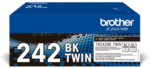 Brother TN-242 Twinpack zwart