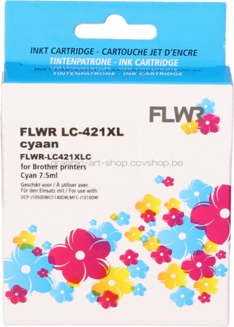 FLWR Brother LC-421XL cyaan