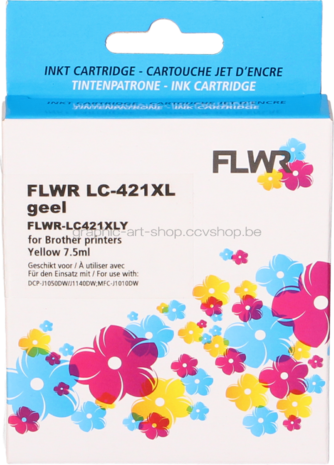 FLWR Brother LC-421XL geel