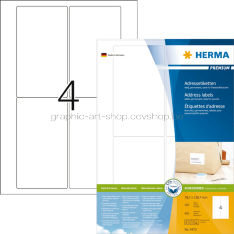 Herma 4472 78,7x139,7 MM