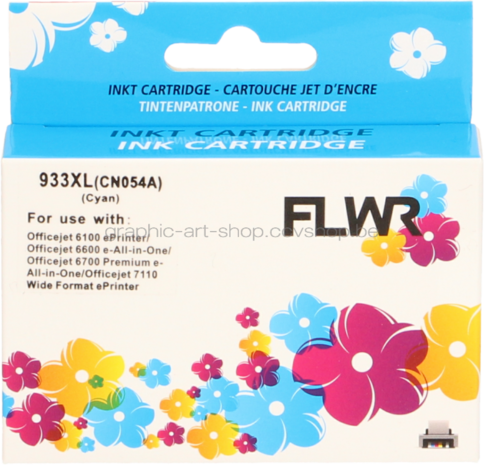 FLWR HP 933XL cyaan