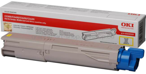 Oki C3300/C3400/C3450/C3600 Toner HC geel