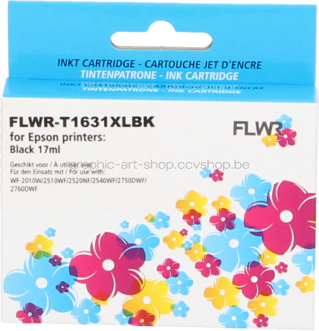 FLWR Epson 16XL zwart