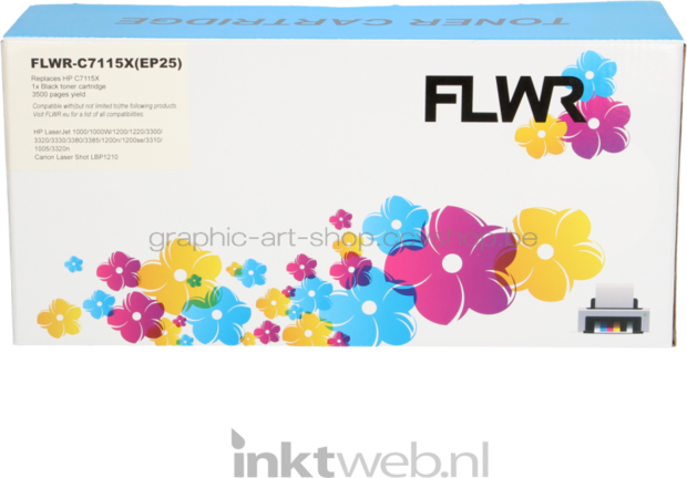 FLWR HP 15X zwart