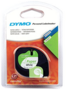 Dymo 91200 / 91220 zwart op wit breedte 12 mm