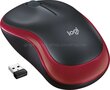 Logitech Muis M185 Wireless rood