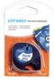 Dymo 91221/S0721660 zwart op wit breedte 12 mm