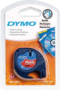 Dymo 91223/S0721680 zwart op rood breedte 12 mm